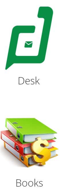 zoho desk y books