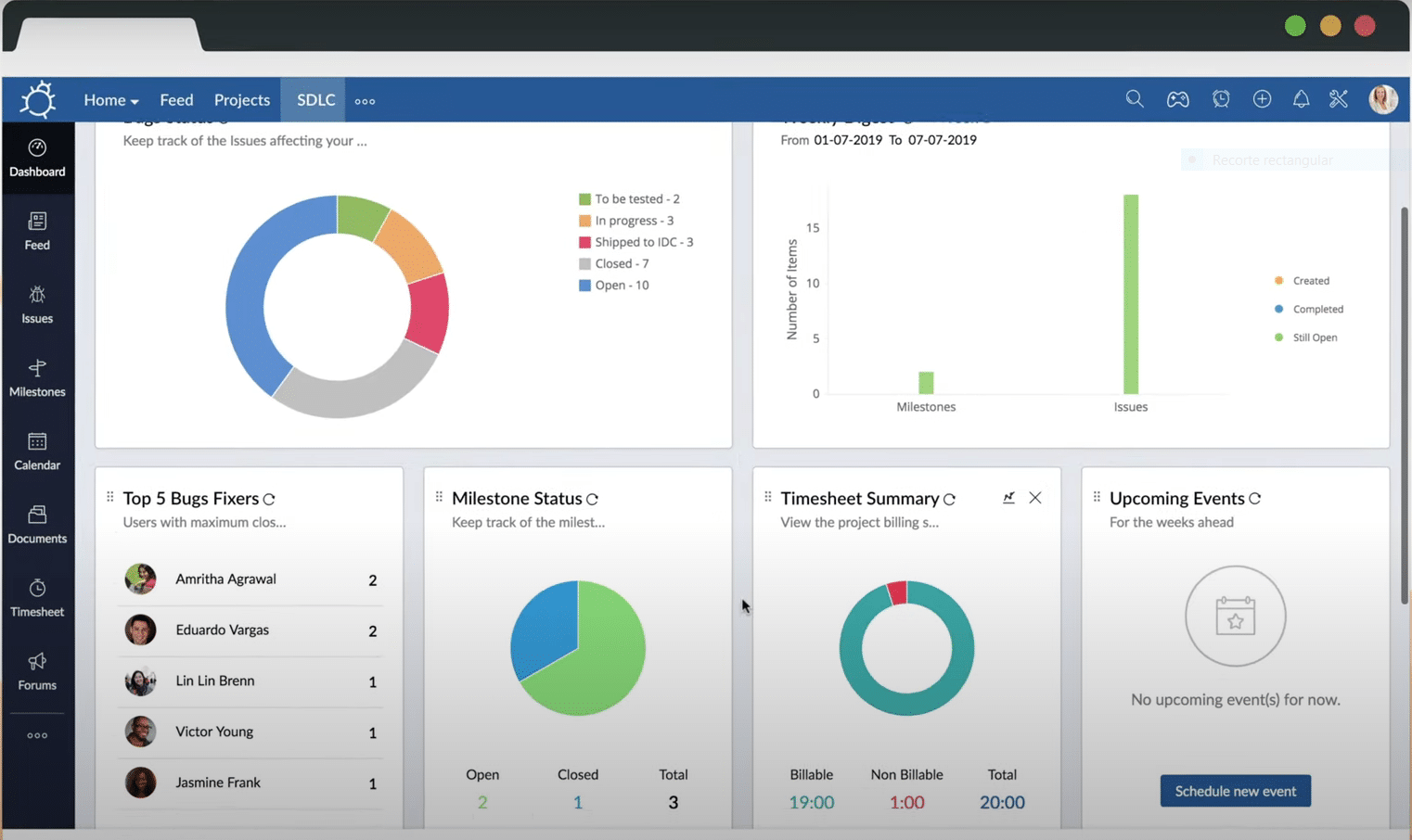 Zoho bugtracker